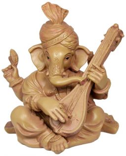 Ganesh With Vina 7.5"